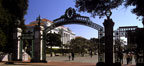 Sproul Plaza through Sather Gate