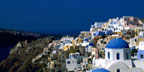 The Blue Domes of Santorini