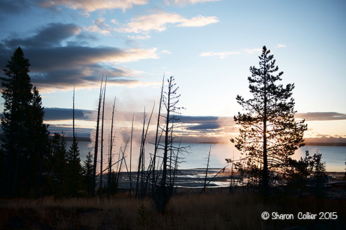 Sunrise at Yellowstone Lake