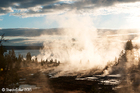 Early Morning Mist at Yellowstone Lake