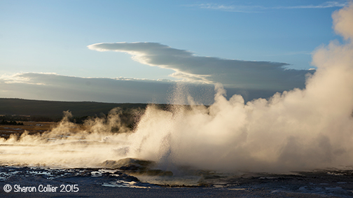 Twilight at The Firehole River in Yellowstone